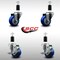 Service Caster 3'' SS Blue Poly Wheel Swivel 1-3/8'' Expanding Stem Caster Set 2 Brakes, 4PK SCC-SSEX20S314-PPUB-BLUE-2-TLB-2-138 - alternate 2